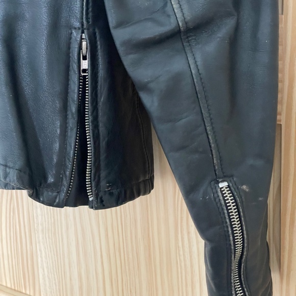 Vintage 80s Motorcycle Jacket | Women CAFE RACER Jacket | 80s Biker Jacket XSML - Picture 5 of 9